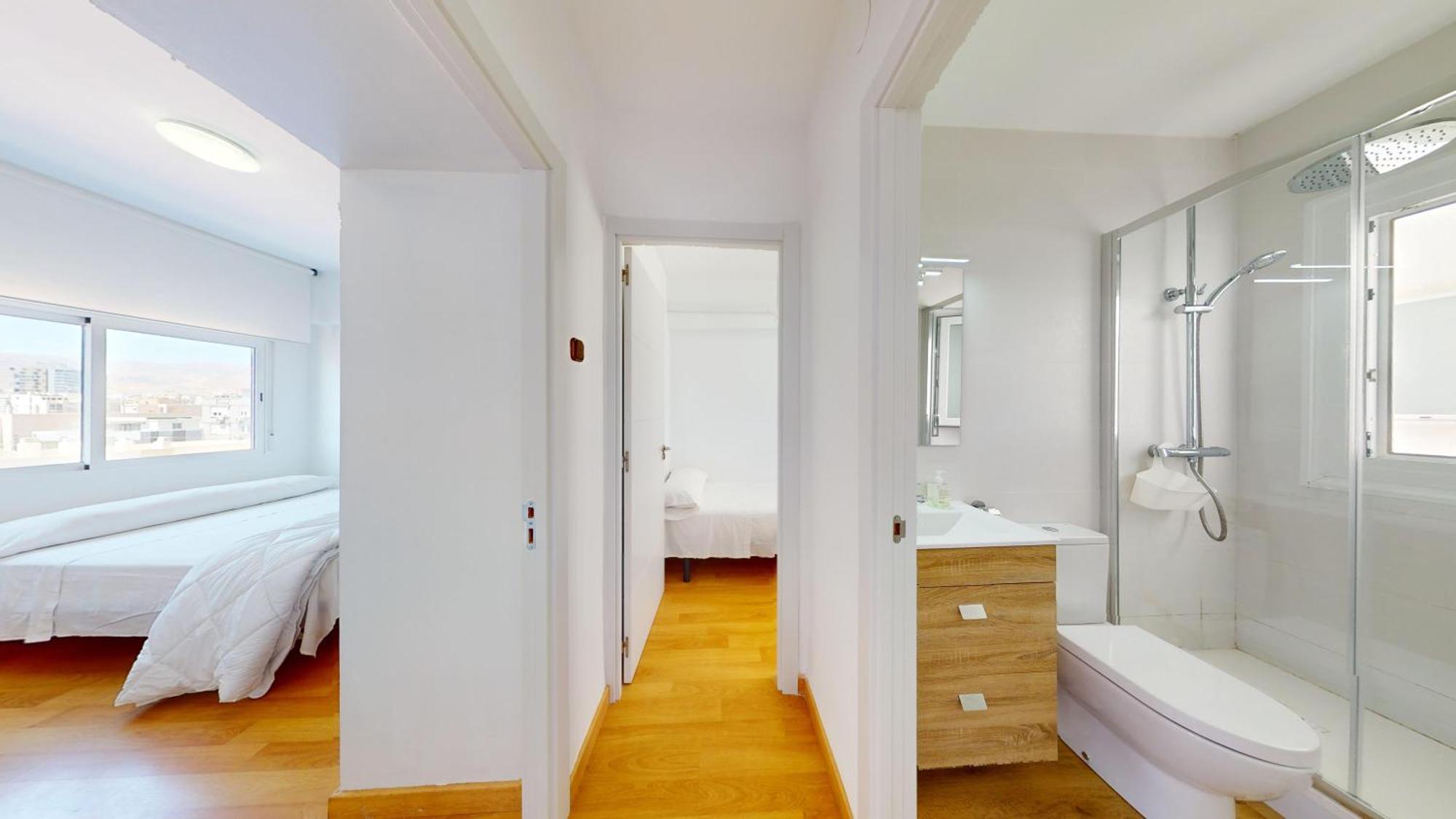 Apartamento Primera Linea De Playa En Almeria Bagian luar foto
