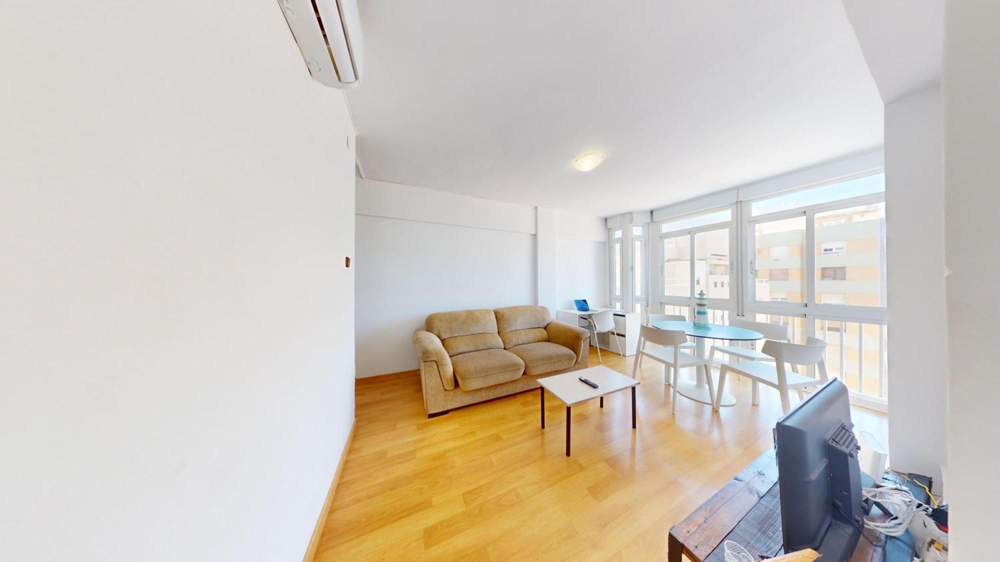 Apartamento Primera Linea De Playa En Almeria Bagian luar foto